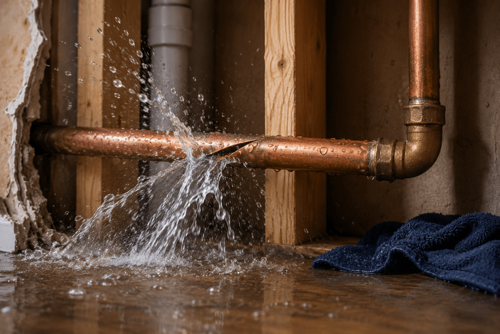 What To Do When a Pipe Bursts
