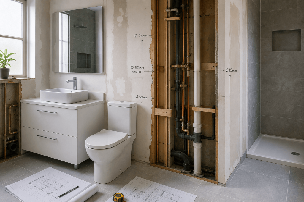 bathroom renovation plumbing